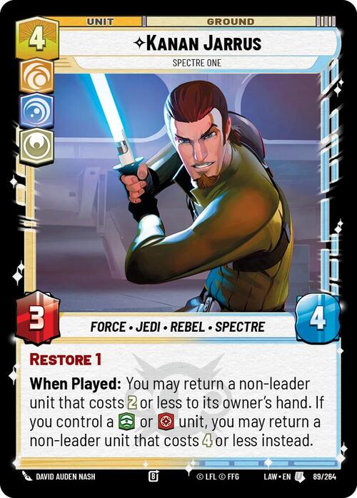 Kanan Jarrus, Spectre One Frente