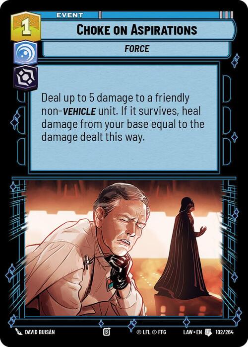 Choke on Aspirations Card Front