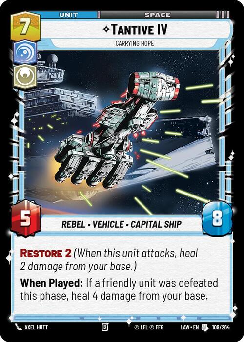 Tantive IV - Carrying Hope Card Front
