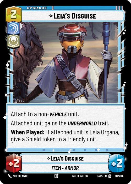 Leia's Disguise Card Front