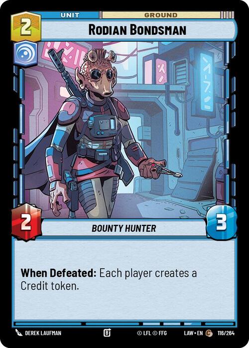 Rodian Bondsman Card Front