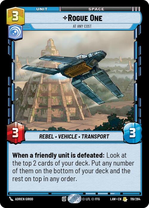 Rogue One - At Any Cost Card Front