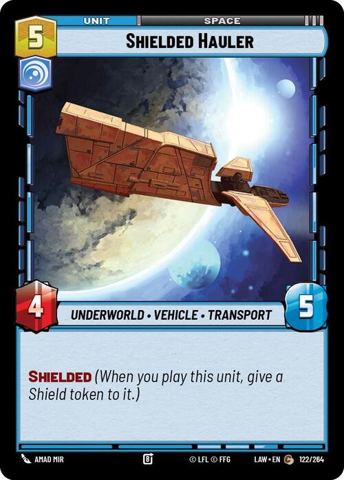 Shielded Hauler Card Front