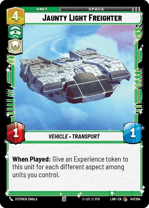 Jaunty Light Frieghter Card Front