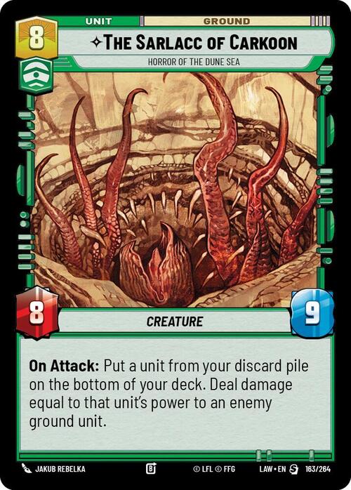 The Sarlacc of Carkoon, Horror of the Dune Sea Frente