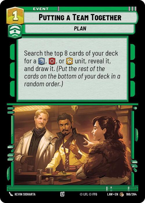 Putting a Team Together Card Front