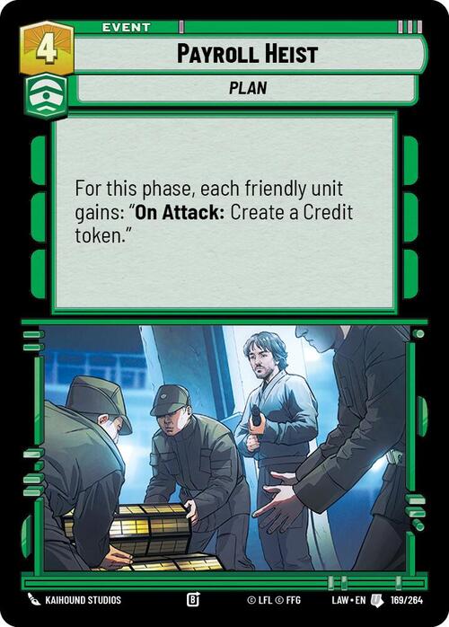 Payroll Heist Card Front