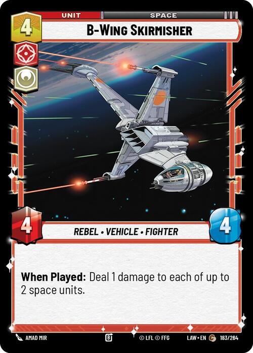 B-Wing Skirmisher Card Front