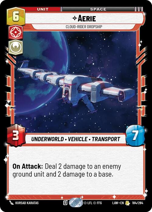 Aerie, Cloud-Rider Dropship Card Front
