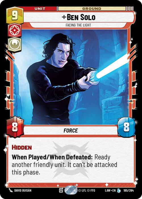 Ben Solo, Facing the Light Card Front
