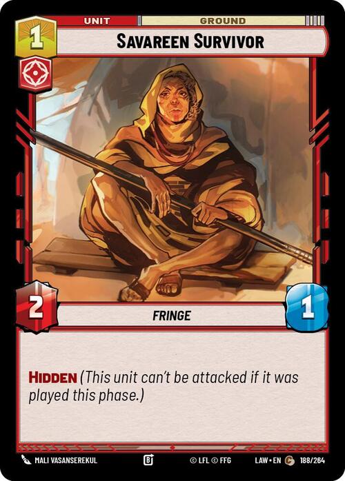 Sopravvissuta di Savareen Card Front