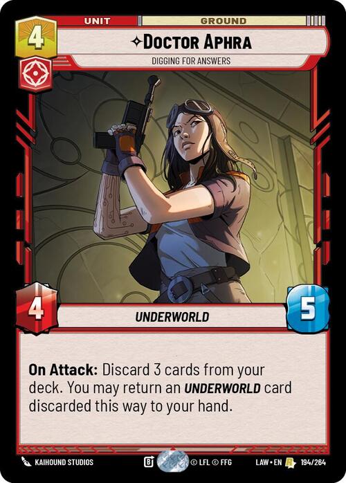 Doctor Aphra - Digging for Answers Card Front