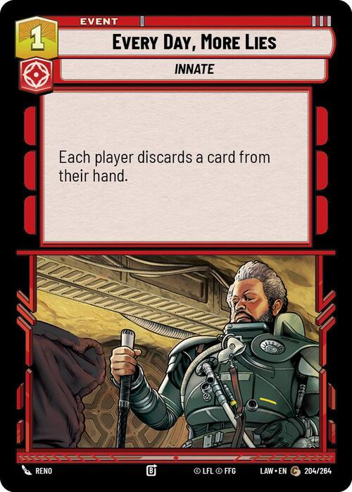 Ogni Giorno, Altre Bugie Card Front