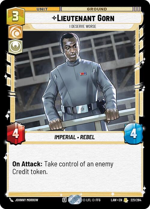 Lieutenant Gorn, I Deserve Worse Frente