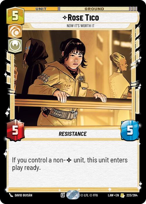 Rose Tico, Now It's Worth It Frente