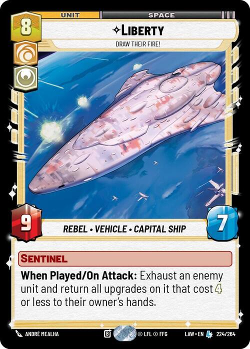 Liberty, Draw Their Fire! Card Front