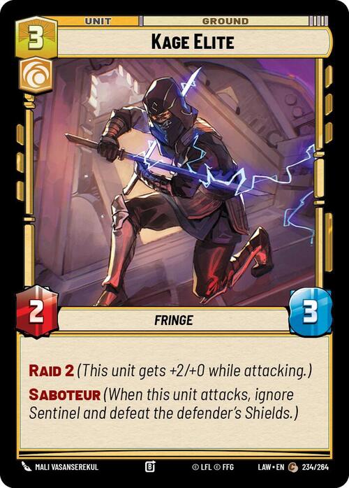 Elite Kage Card Front