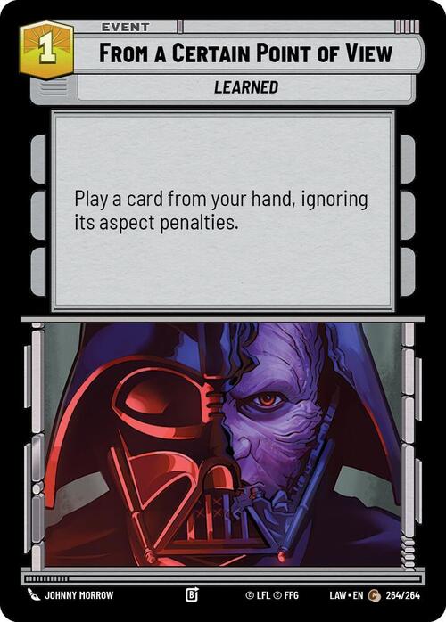 From a Certain Point of View Card Front