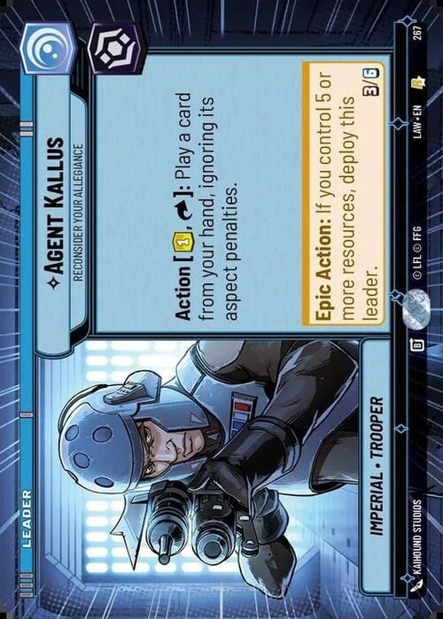 Agent Kallus - Reconsider Your Allegiance Card Front