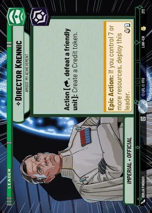 Director Krennic - Amidst My Achievement Card Front