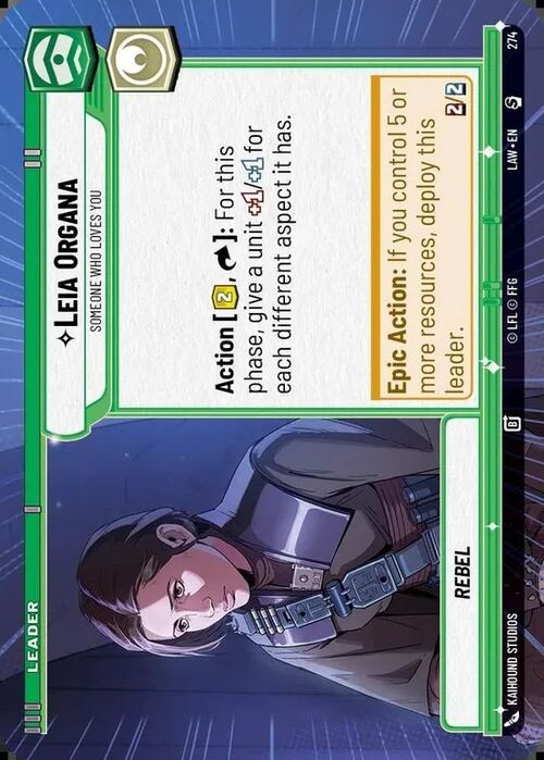 Leia Organa - Someone Who Loves You Card Front