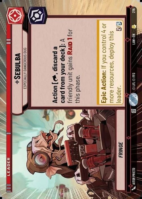 Sebulba - Especially Dangerous Dug Card Front