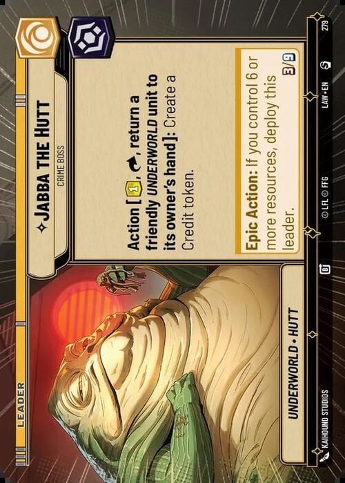 Jabba the Hutt - Crime Boss Card Front