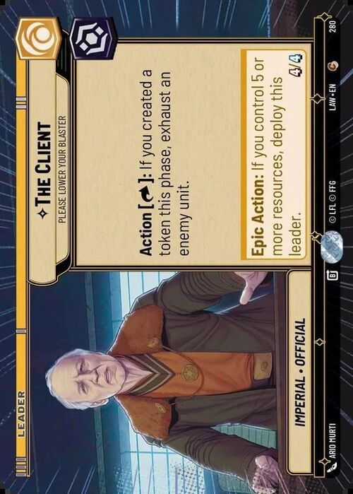 The Client - Please Lower Your Blaster Card Front