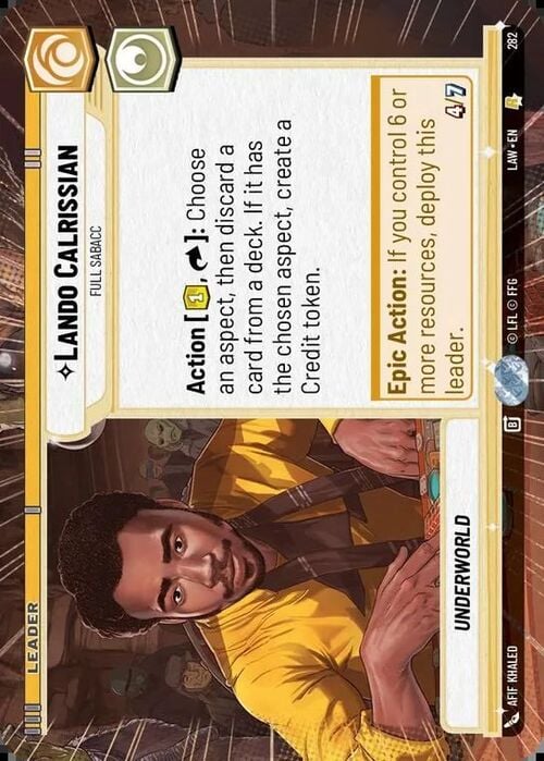 Lando Calrissian - Full Sabacc Card Front