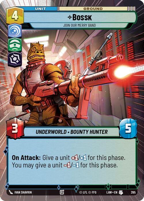 Bossk - Join Our Merry Band Card Front