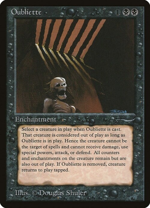 Oubliette Card Front