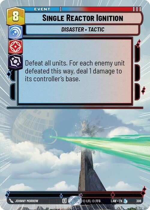 Un único encendido del reactor Frente