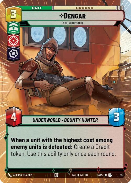 Dengar, Take Your Shot Frente
