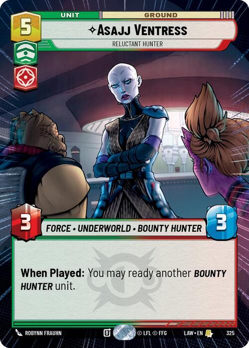 Asajj Ventress, Reluctant Hunter Frente
