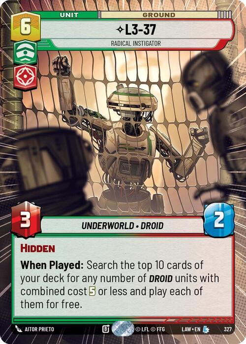 L3-37 - Radical Instigator Card Front