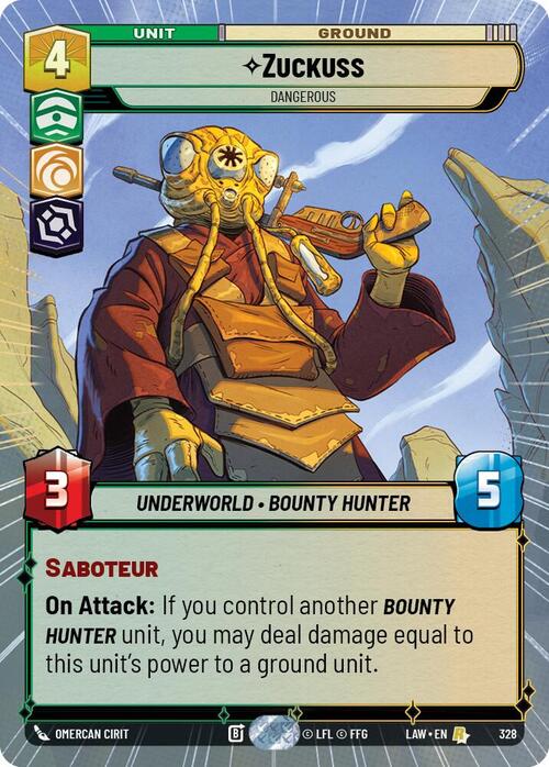 Zuckuss - Dangerous Card Front