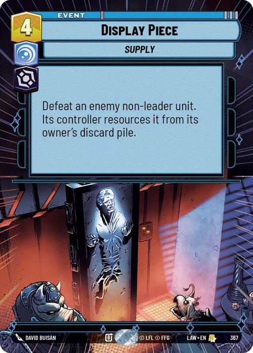 Pieza de exposición Frente