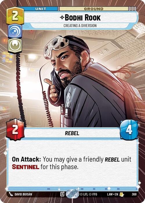 Bodhi Rook, Creating a Diversion Frente