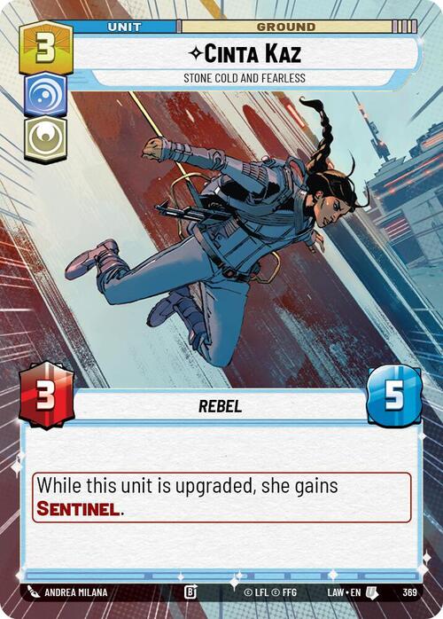 Cinta Kaz - Stone Cold and Fearless Card Front