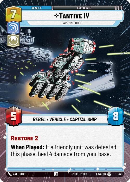 Tantive IV - Carrying Hope Card Front