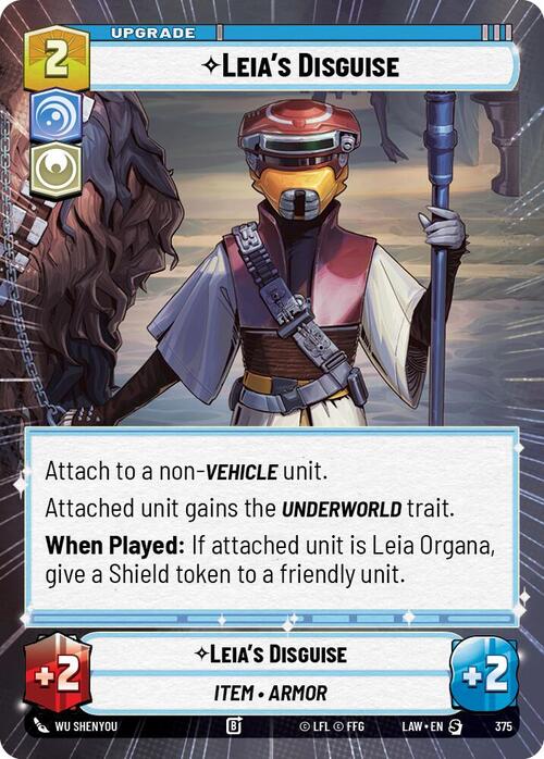 Leia's Disguise Card Front