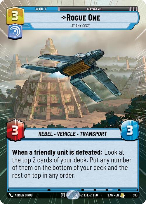 Rogue One, At Any Cost Frente