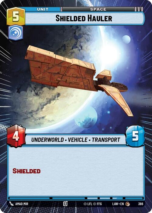 Shielded Hauler Card Front