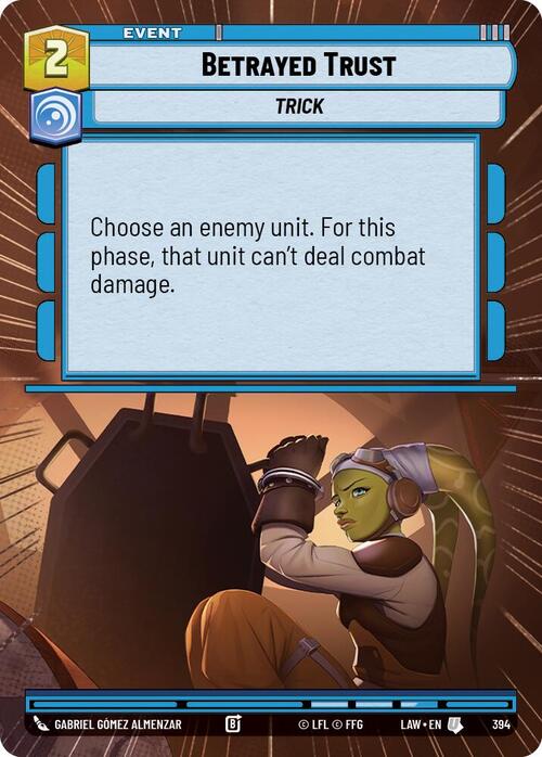 Betrayed Trust Card Front