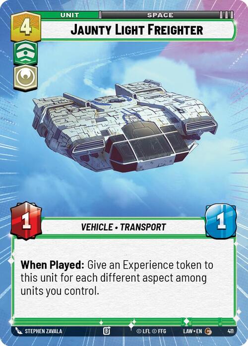Jaunty Light Frieghter Card Front