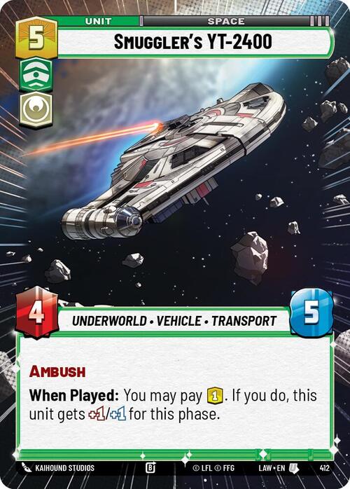 Smuggler's YT-2400 Card Front