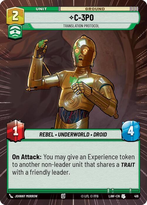 C-3PO - Translation Protocol Card Front