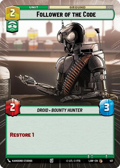 Follower of the Code Card Front