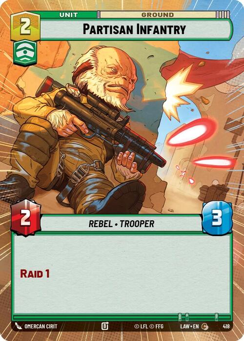 Partisan Infantry Card Front