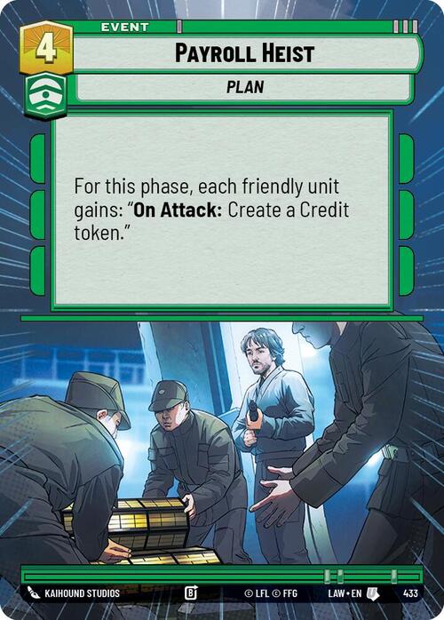 Payroll Heist Card Front